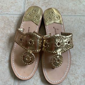 Jack Rogers Gold Size 6.5